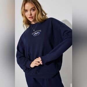 Garage oversized crew neck sweater Hamptons Tennis Club
